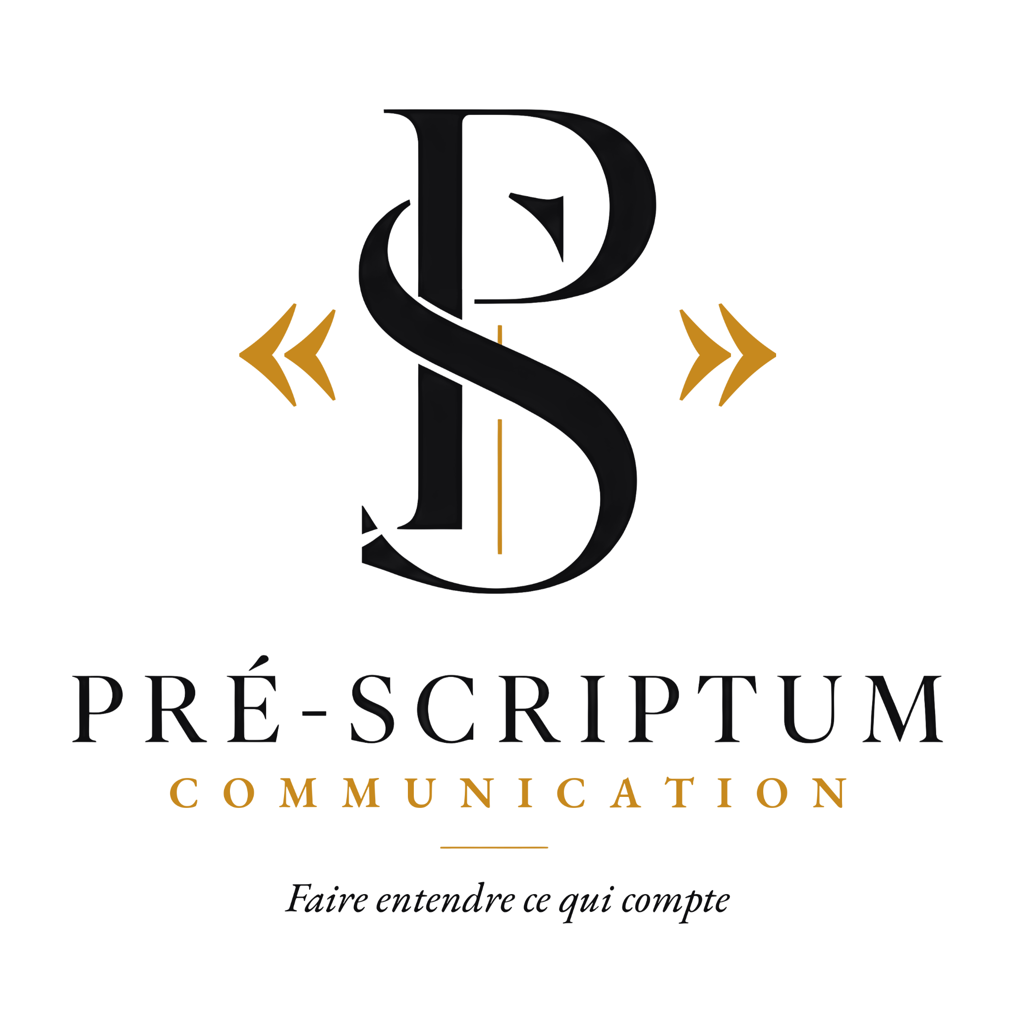 Logo officiel PRÉ-SCRIPTUM Communication
